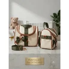 BOLSA MATERNIDADE FRASQUEIRALINHA( LUXO )TERMICA IMPERMEÁVEL MULTIFUCIONAL MENINO E MENINA