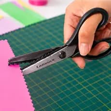 Tesoura de Picotar Zigzag Profissional para Artesanato Costura Tecido Scrapbook