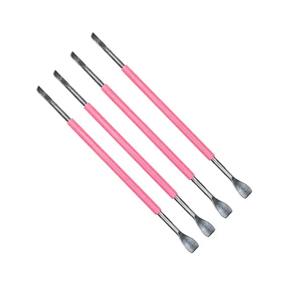 Kit 4 Espátula Dupla com Cabo Silicone 13,03 cm Slim