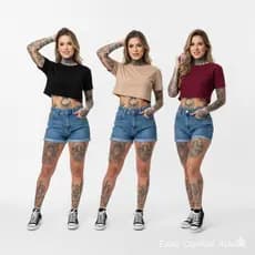 Blusa Feminina T Shirt Básica Lisa Premium Algodão Confortável | Vinho Bege Preto Tamanhos P M G GG