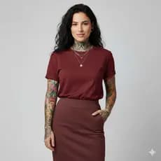 Saia Midi Bengaline M ao G3 - Feminina Alfaiataria Cintura Alta Confortável Elegante Social