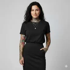 Saia Alfaiataria Midi Bengaline M ao G3 - Feminina Cintura Alta Para Trabalho Festa Elegante