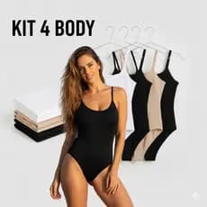 Kit 4 Bodies Femininos Alça Fina – Conforto e Estilo