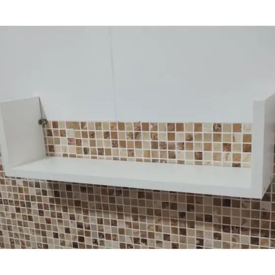 1 Prateleira U para quarto sala cozinha em MDF