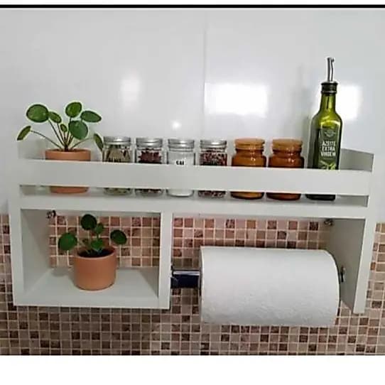 Nicho Porta Tempero multiuso organizador para cozinha em MDF E