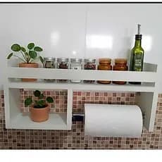 Nicho Porta Tempero multiuso organizador para cozinha em MDF E