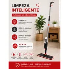 🧹 Mop Spray Com Reservatório Original Rodo Esfregão Gatilho Limpeza Rápida