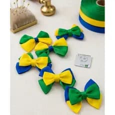 kit parzinho laço infantil brasil,copa do mundo,torcida