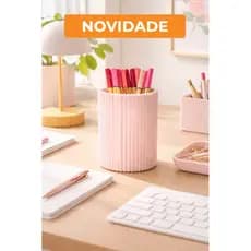Porta Canetas, Porta Lápis , Porta Pincéis Maquiagem, Fofo Volta as Aulas | 7cm x 10cm Altura | Organização de Mesa Home
