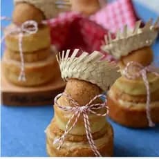 Kit 20 /50/100 Mini Chapéu de Palha para Festa Junina Decoração Mesa Doces Lembrancinha