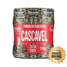 Pomadas Massageadora Cascavel Extra Forte 200g Gel dor Muscular Mentol Dor Coluna Articulações