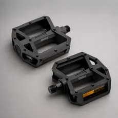 Par Pedal Plataforma Bike Rosca Grossa 9/16 ou fina 1/2 Gta Com Esfera Preto Com Refletor e Nylon Mtb Bmx