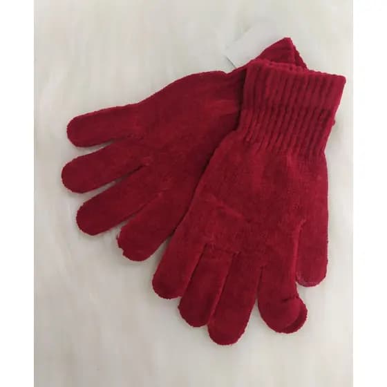 1 par de Luvas Aveludadas de Chenile Térmica para frio Intenso Unissex