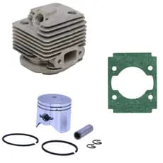 Kit Cilindro Pistão E Junta 34mm P/ Soprador De Folhas 26cc
