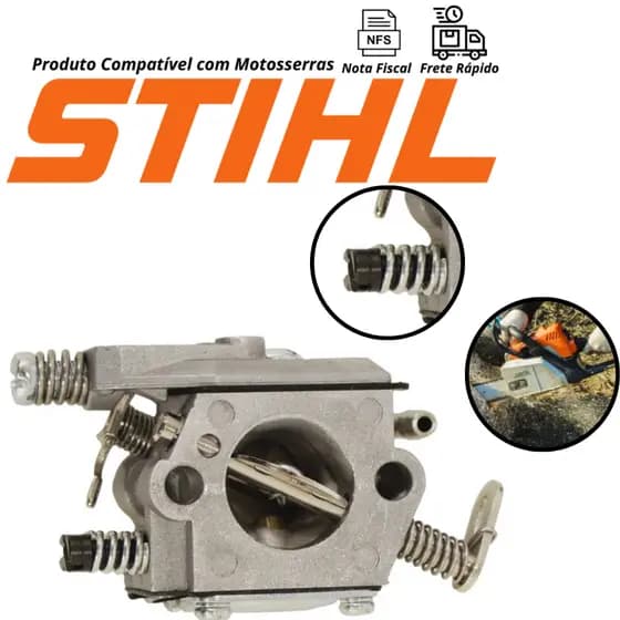 Carburador Motosserra Compatível com Stihl Ms210/025/230/250 Ms250