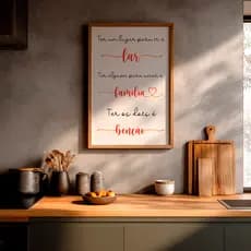 Quadro Família Lar Bênção Frase Amor Motivacional Lar Doce Lar Inspiração Casa União Harmonia