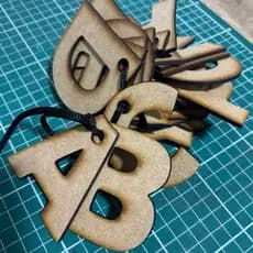 Kit Gabatito de Letras Alfabeto Completo em MDF Para Artesanato em Geral Ferramenta