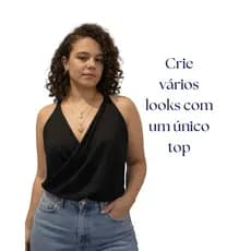 Blusa Top Cropped Multiformas Feminina De Amarração