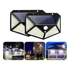 Arandela Solar 100 LEDs Luatek LKY-0100A com Sensor de Movimento – Iluminação Externa