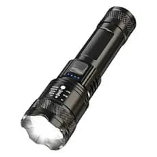 Lanterna Tática Recarregável Onex Lan 7610 LED P50 1200 Lúmens Zoom USB Super Potente 3 Modos IP65