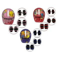 Kit Proteção Capacete Cotoveleira Joelheira Infantil Bike Skate Patinete