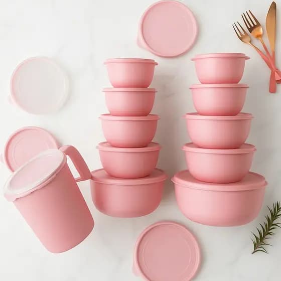 Kit com Potes Plásticos Bowl + Jarra 1,8L | Conjunto para Cozinha Moderna e Organização qualidade