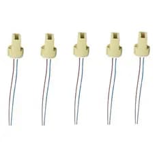 Kit 5 Pçs Soquete Para Lampada LED G9 Porcelana Cor Branco