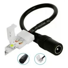 Cabo Conector Emenda Fita Led 2 Vias 10mm Plug P4 C