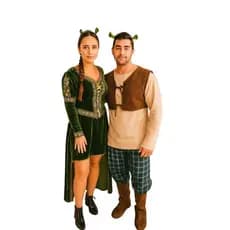 CASAL FIONA E SHEREK LUXO LUXO COSPLAY