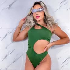 Body Maiô Feminino Corte Lateral Blusa Body Feminino