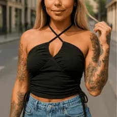Blusinha Feminina Busto Alça Regulável Blusa Alcinha Regatinha Básica Canelado Premium Verão Inverno Varias Cores