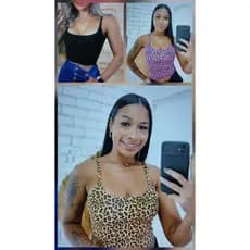 Kit 3 Top Regatinha Camiseta Tops