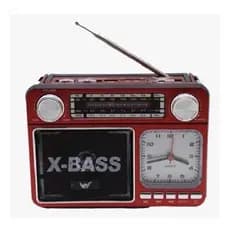 Radio Relogio Caixa De Som Fm Am Recarregável Importado