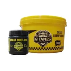 Graxa multi uso lubrificante Gitanes 90 gramas e 500 gramas base calcio