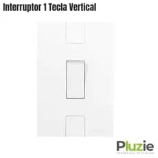 Conjunto interruptor simples, apagador de 1 tecla simples Pluzie