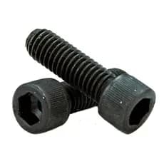 PARAFUSO PRETO DE AÇO ALLEN C/ 25 UNIDADES, ROSCA METRICA