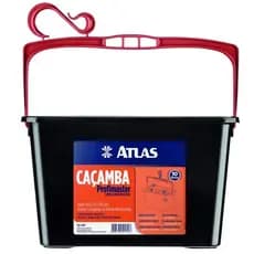 CACAMBA TIPO BALDE PINTURA PRETA 10L ATLAS
