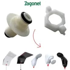 Engate Rápido Com redutor de pressão Para Duchas/Chuveiros Zagonel Move, Sublime e Ducali