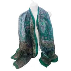 Lenço echarpe indiano em seda pura boho importados