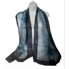 Scarf lenço indiano em seda pura tyde dye importados