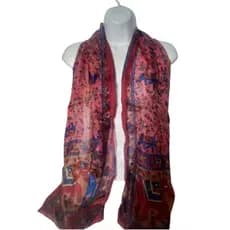 scarf lenço indiano em seda pura importados