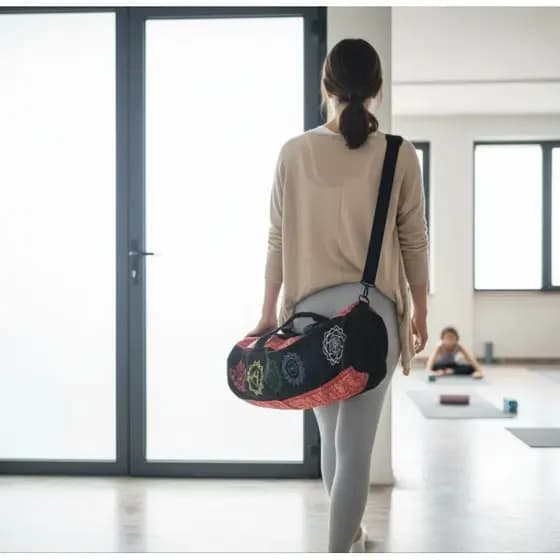 Bolsa para tapete de yoga indiano chakras importadas