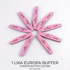 Lixa Polidora Europa Nails Buffer 100/180 - Bumerangue Fecha Poros
