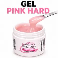 Gel Pink Hard para Unhas Secagem Rápida Alta Resistência e Acabamento Natural 15/24g T3 Europa Nails