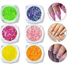 Gliter Pedrarias Cores Variadas Artigos para Nail Arte