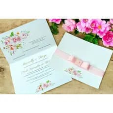 Convite para casamento - rosa - 15 anos, festas, aniversário.
