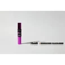 Kit Máscara de cílios Ultra Lashes  a prova d' água Vivai + Lápis Preto Profissional  Vivai
