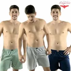 Samba Canção Masculina Adulto Em Malha de Pijama