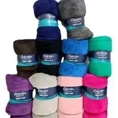 kit 2 Mantas Cobertor Fleece Soft Macia Quentinha 2,00 x 1,80 Casal Cores Sortidas