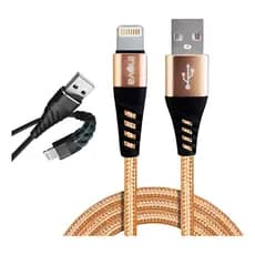 KIT 2 CABO TIPO-C USB  CARREGADOR  ULTRA RÁPIDO 2 METROS RESISTENTE NYLON ANTI QUEBRA